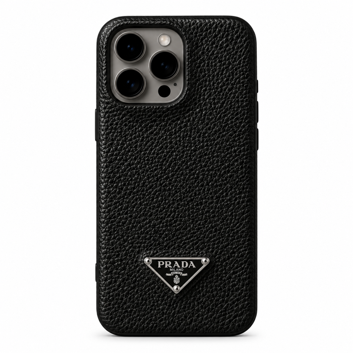 Prada Grained Leather iPhone Case
