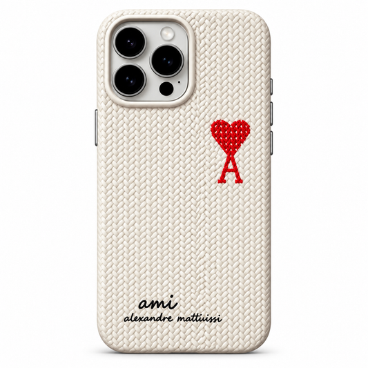 AMI de Cœur Saffiano iPhone Case