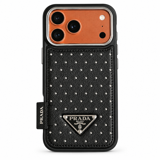 Prada Crystal Leather iPhone Case